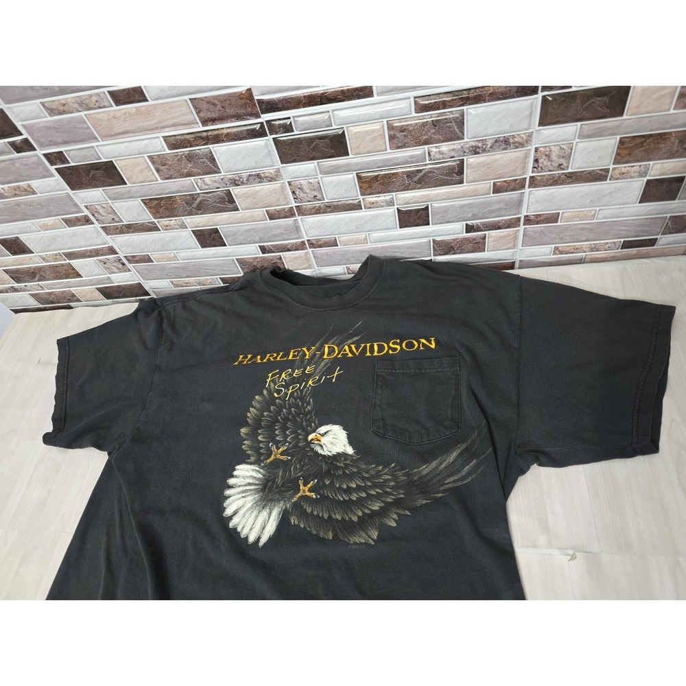 Vintage 2000 Harley Davidson Sauk Prairie WI HOG Hospital T-Shirt XL Free Spirit - Picture 2 of 16